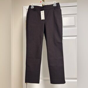 Chico's Black Patterned Dress Pants Size 4P